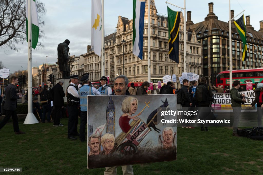 Protest To Guarantee Rights Of EU Citizens In The UK Post-Brexit