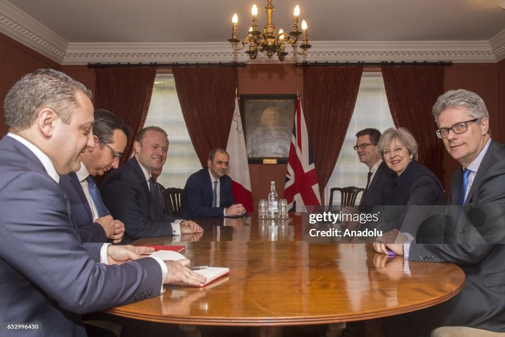 Theresa May - Joseph Muscat meeting in United Kingdom