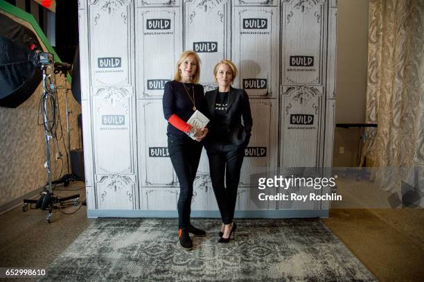 Jennifer Nadel and Gillian Anderson discuss "We: A Manifesto For Women Everywhere" with the Build Series at Build Studio on March 13, 2017 in New...