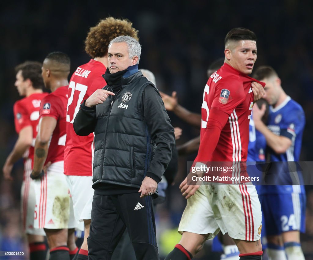 Chelsea v Manchester United - The Emirates FA Cup Quarter-Final