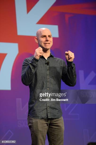 Adam Grant delivers the Interactive Keynote during the SxSW Conference at the Austin Convention Center on March 13, 2017 in Austin, Texas.