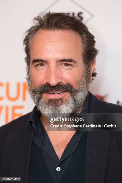 Actor Jean Dujardin attends the "Chacun Sa vie" Paris Premiere at Cinema UGC Normandie on March 13, 2017 in Paris, France.