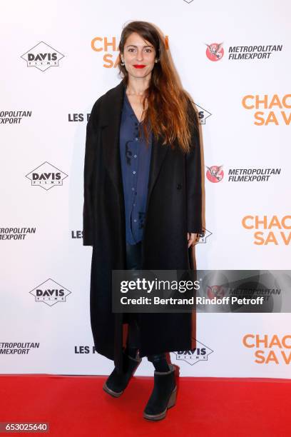 Actress Audrey Dana attends the "Chacun sa vie" Paris Premiere at Cinema UGC Normandie on March 13, 2017 in Paris, France.