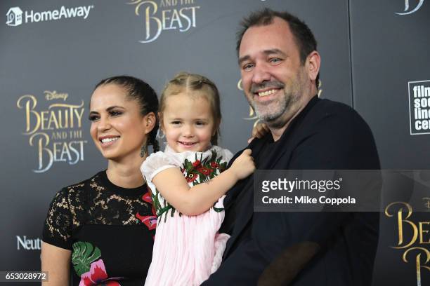 Boogie Tillmon and Trey Parker attend the "Beauty And The Beast" New York Screening at Alice Tully Hall at Lincoln Center on March 13, 2017 in New...