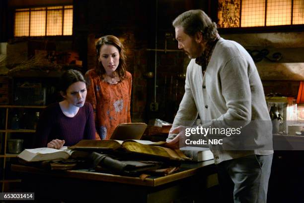 Zerstorer Shrugged" Episode 612 -- Pictured: Bitsie Tulloch as Eve, Bree Turner as Rosalee Calvert, Silas Weir Mitchell as Monroe --