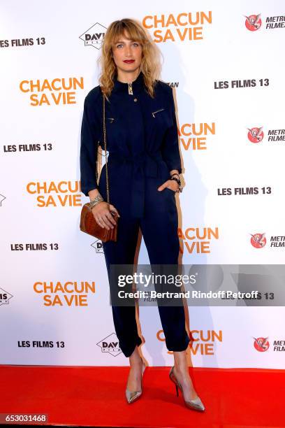 Actress Pauline Lefevre attends the "Chacun sa vie" Paris Premiere at Cinema UGC Normandie on March 13, 2017 in Paris, France.