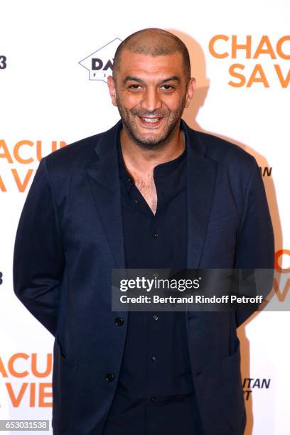 Ramzy Bedia attends the "Chacun sa vie" Paris Premiere at Cinema UGC Normandie on March 13, 2017 in Paris, France.