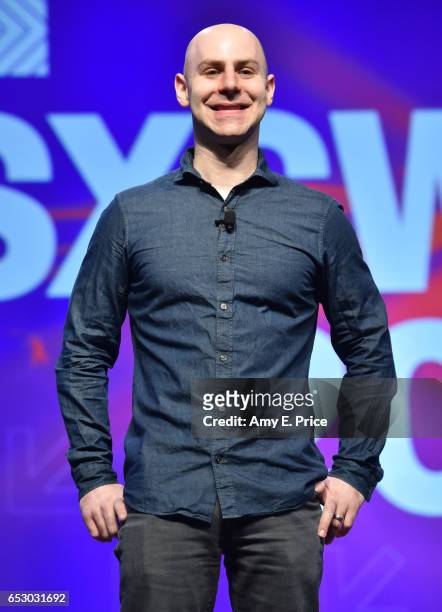 Author/professor Adam Grant speaks onstage at the Interactive Keynote during 2017 SXSW Conference and Festivals at Austin Convention Center on March...