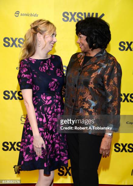 Writer Allison Schroeder and Cheryl Boone Isaacs, President of the Academy of Motion Picture Arts and Sciences attend 'A Conversation with Cheryl...