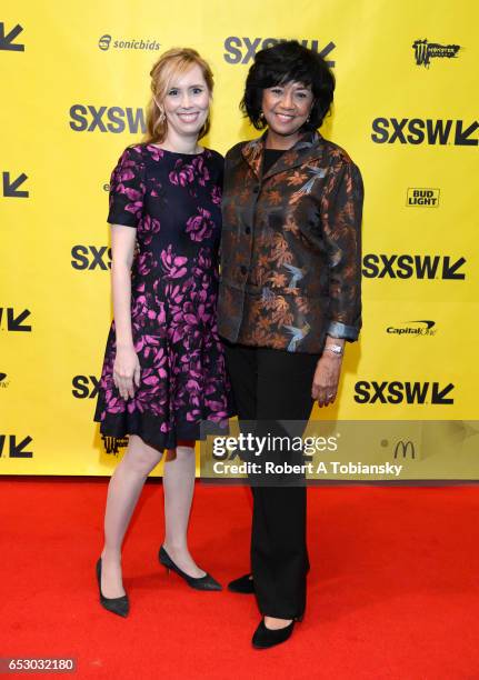 Writer Allison Schroeder and Cheryl Boone Isaacs, President of the Academy of Motion Picture Arts and Sciences attend 'A Conversation with Cheryl...