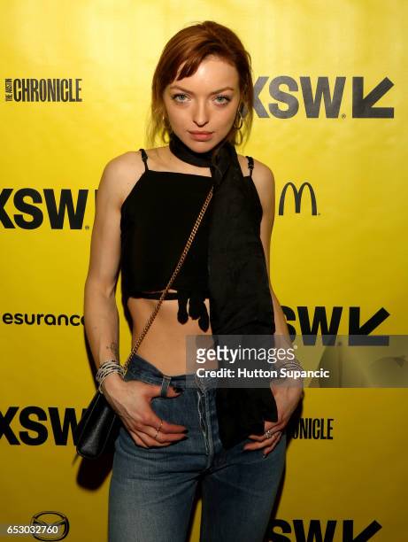 Actress Francesca Eastwood attends the premiere of "M.F.A." during 2017 SXSW Conference and Festivals at Stateside Theater on March 13, 2017 in...