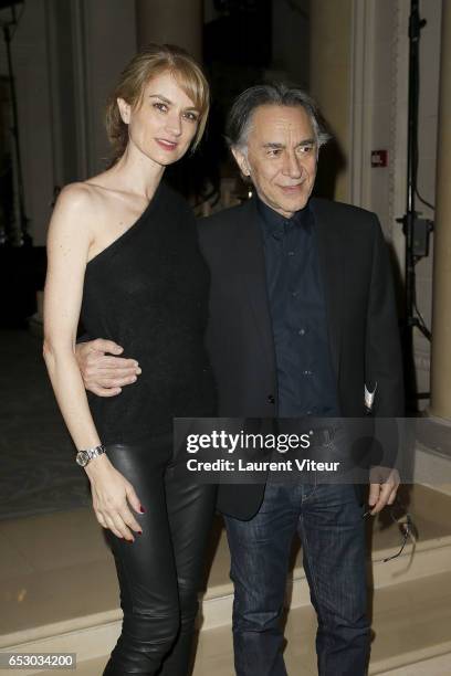 Richard Berry and his wife Pascale Louange attend "La Recherche en Physiologie" Charity Gala at Four Seasons Hotel George V on March 13, 2017 in...