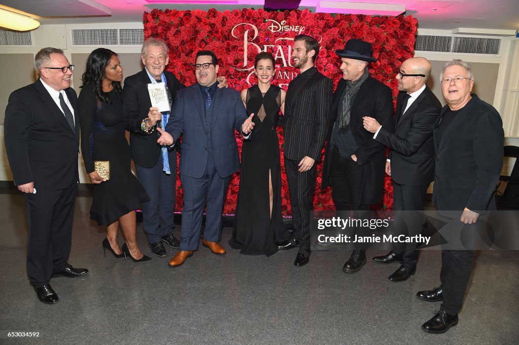 Emma Watson, Dan Stevens, Kevin Kline, Josh Gad, Audra McDonald, Stanley Tucci, Ian McKellen, Bill Condon And Alan Menken  Arrive At Alice Tully Hall For The New York Special Screening Of Disney's Live-Action Adaptation "Beauty And The Beast"