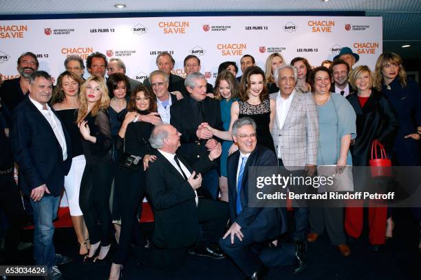 Jean Dujardin, Raphael Mezrahi, Julie Ferrier, Jean-Marie Bigard, his wife Lola Marois, Stephane De Groodt, Antoine Dulery, Nadia Fares, Michel Leeb,...