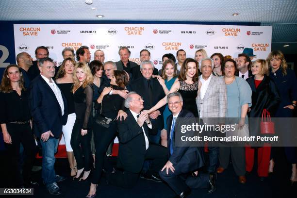 Ramzy Bedia, Jean Dujardin, Raphael Mezrahi, Julie Ferrier, Jean-Marie Bigard, his wife Lola Marois, Stephane De Groodt, Antoine Dulery, Nadia Fares,...