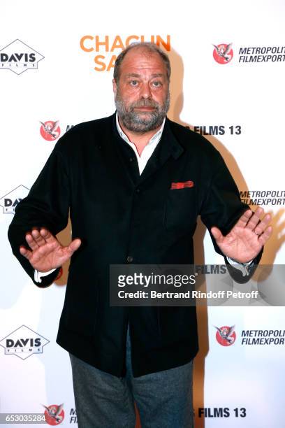 Eric Dupond-Moretti attends the "Chacun sa vie" Paris Premiere at Cinema UGC Normandie on March 13, 2017 in Paris, France.