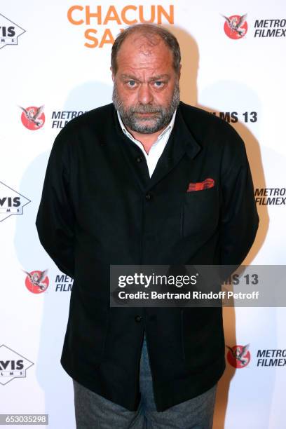 Eric Dupond-Moretti attends the "Chacun sa vie" Paris Premiere at Cinema UGC Normandie on March 13, 2017 in Paris, France.