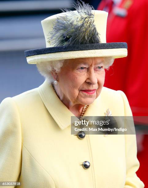 Queen Elizabeth II attends the Commonwealth Day Service at Westminster Abbey on March 13, 2017 in London, England.