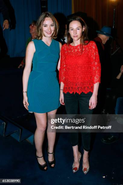 Deborah Francois and Vanessa Demouy attend the "Chacun sa vie" Paris Premiere at Cinema UGC Normandie on March 13, 2017 in Paris, France.