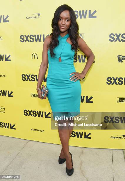 Actress Antoinette Robertson attends the "Dear White People" premiere during 2017 SXSW Conference and Festivals at the ZACH Theatre on March 13, 2017...