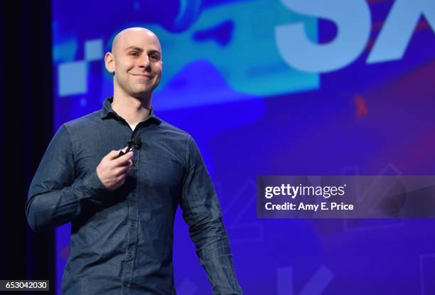 Author/professor Adam Grant speaks onstage at the Interactive Keynote during 2017 SXSW Conference and Festivals at Austin Convention Center on March...