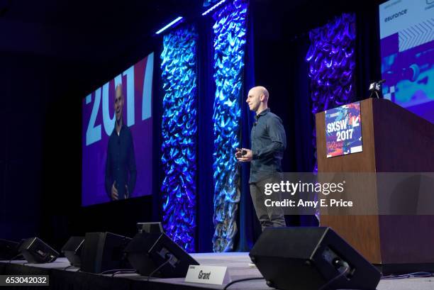 Author/professor Adam Grant speaks onstage at the Interactive Keynote during 2017 SXSW Conference and Festivals at Austin Convention Center on March...