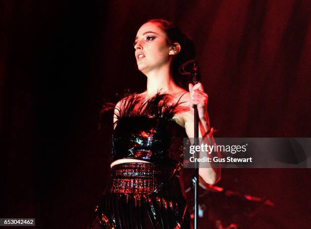 Banks performs on stage at The Roundhouse on March 13 in London, United Kingdom