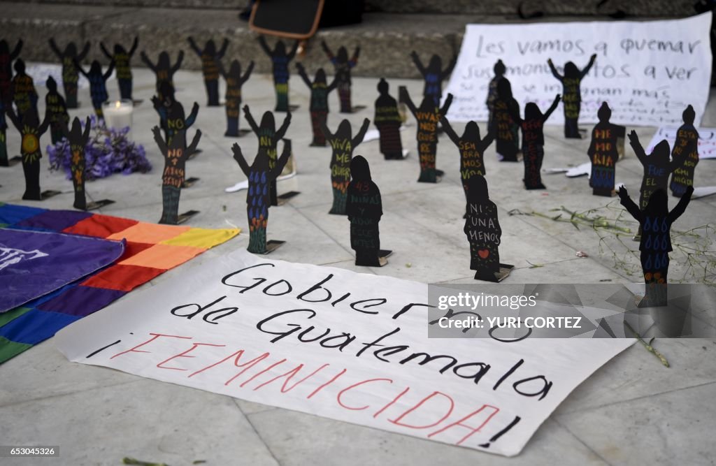 MEXICO-GUATEMALA-SHELTER-FIRE-PROTEST