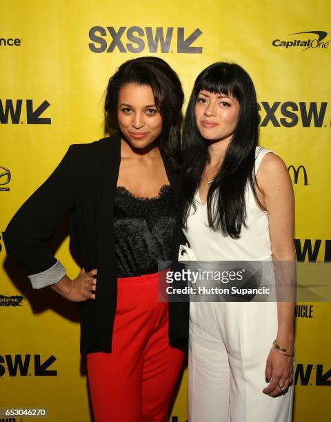 Actor Jess Nurse and director Natalia Leite attend the premiere of "M.F.A." during 2017 SXSW Conference and Festivals at Stateside Theater on March...