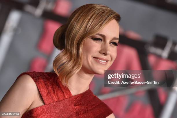 Actress Brie Larson arrives at the Los Angeles Premiere of 'Kong: Skull Island' at Dolby Theatre on March 8, 2017 in Hollywood, California.