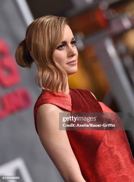 Actress Brie Larson arrives at the Los Angeles Premiere of 'Kong: Skull Island' at Dolby Theatre on March 8, 2017 in Hollywood, California.