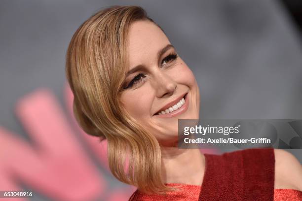 Actress Brie Larson arrives at the Los Angeles Premiere of 'Kong: Skull Island' at Dolby Theatre on March 8, 2017 in Hollywood, California.