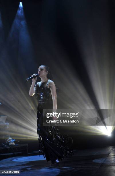 Banks performs on stage at the Roundhouse on March 13, 2017 in London, United Kingdom.