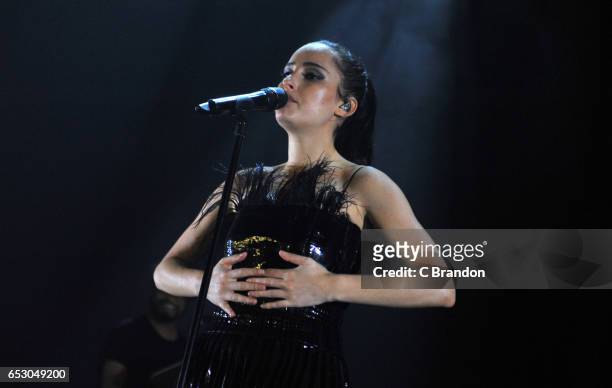 Banks performs on stage at the Roundhouse on March 13, 2017 in London, United Kingdom.