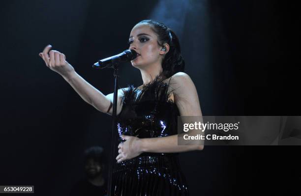 Banks performs on stage at the Roundhouse on March 13, 2017 in London, United Kingdom.