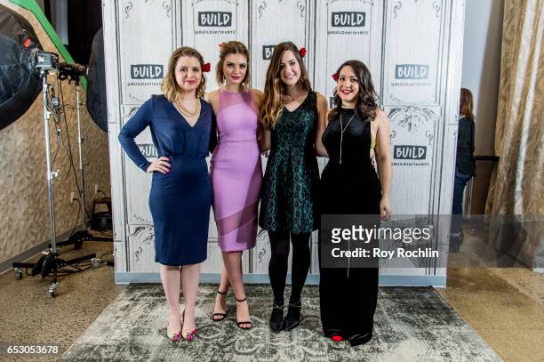 Claire Fallon, Olivia Caridi, Leigh Blickley and Emma Gray discuss the season finale of "The Bachelor" with The Build Series at Build Studio on March...