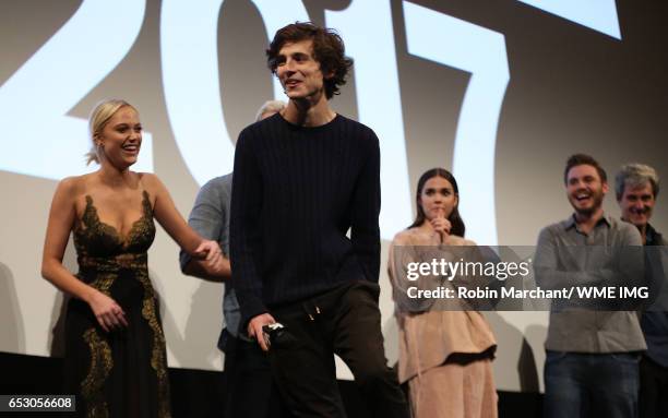 Actor Timothee Chalamet attends Imperative Entertainment's "Hot Summer Nights" SXSW World Premiere at Paramount Theatre on March 13, 2017 in Austin,...