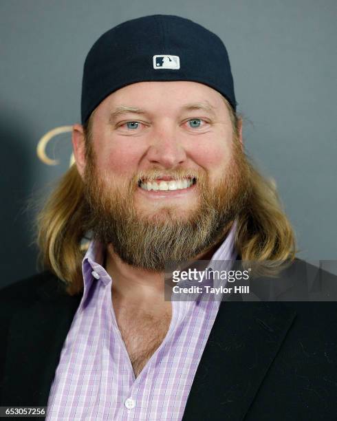 Nick Mangold attends the "Beauty and the Beast" New York screening at Alice Tully Hall, Lincoln Center on March 13, 2017 in New York City.