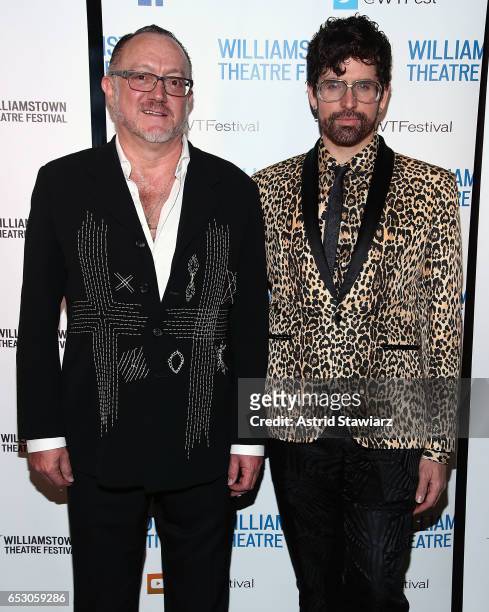 Andrew Martin-Weber and Machine Dazzle attend the 2017 Williamstown Theatre Festival Benefit at TAO Downtown on March 13, 2017 in New York City.