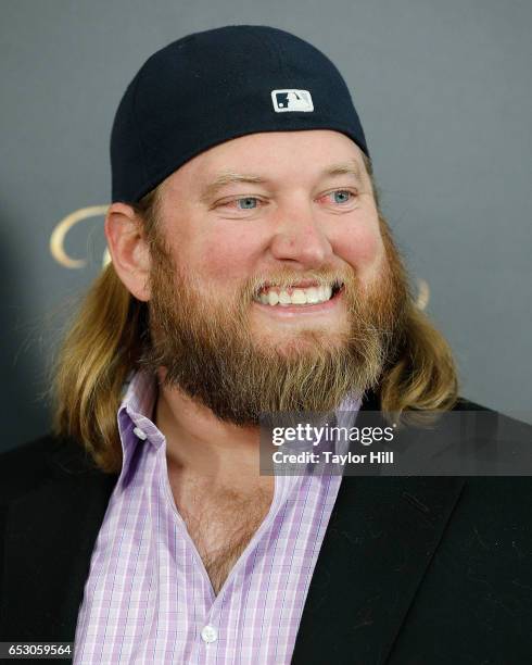 Nick Mangold attends the "Beauty and the Beast" New York screening at Alice Tully Hall, Lincoln Center on March 13, 2017 in New York City.