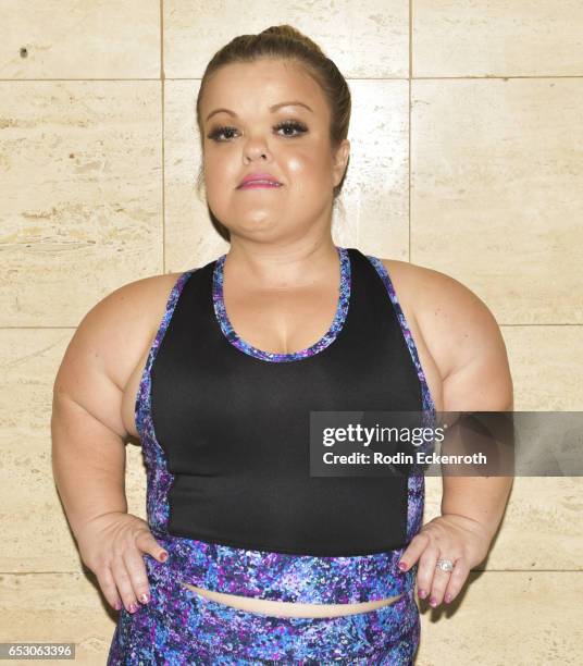 Actress Christy Gibel models fashion line at debut of Tonya Renee Banks' "Lil Boss Body" at Fathom on March 13, 2017 in Los Angeles, California.