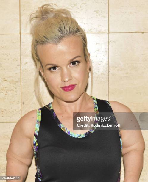 Actress Terra Jole models fashion line at debut of Tonya Renee Banks' "Lil Boss Body" at Fathom on March 13, 2017 in Los Angeles, California.