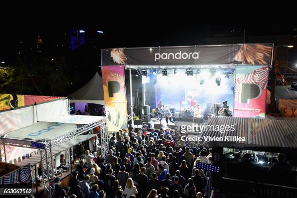 James Sunderland and Brett Hite of FRENSHIP perform onstage during Pandora at SXSW 2017 on March 13, 2017 in Austin, Texas.