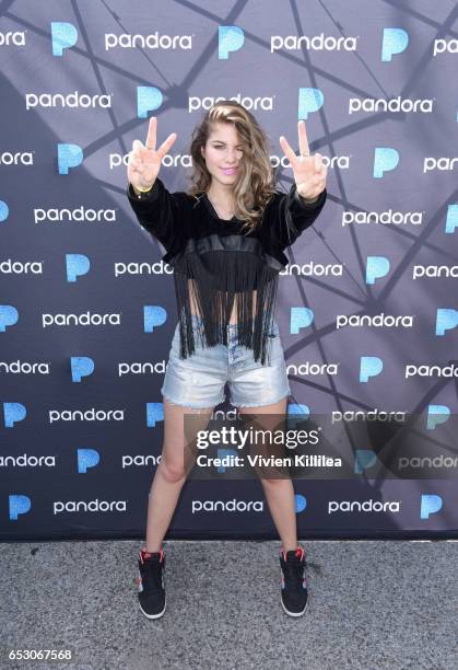 Singer Sofia Reyes performs onstage during Pandora at SXSW 2017 on March 13, 2017 in Austin, Texas.