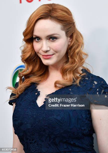 Actor Christina Hendricks attends UCLA Institute of the Environment and Sustainability celebrates Innovators For A Healthy Planet at a private...