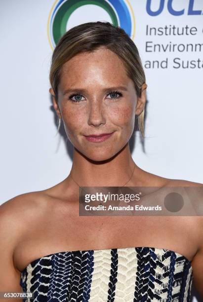 Actress Lisa Sheldon arrives at the UCLA Institute of the Environment and Sustainability Innovators for a Healthy Planet celebration on March 13,...