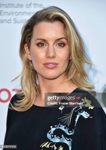 Caggie Dunlop attends UCLA Institute of the Environment and Sustainability celebrates Innovators For A Healthy Planet at a private residence on March...