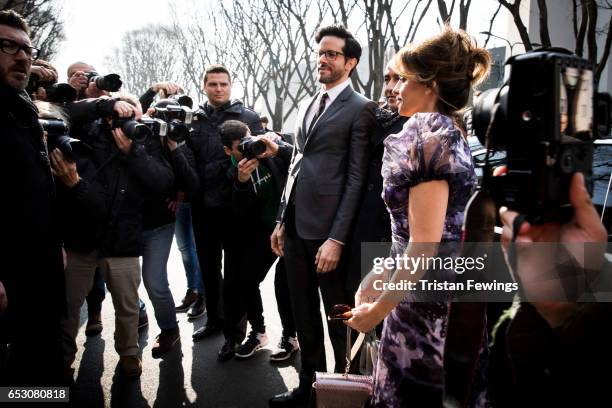 General view ahead of the Giorgio Armani Show during Milan Fashion Week Fall/Winter 2017/18 on February 27, 2017 in Milan, Italy.