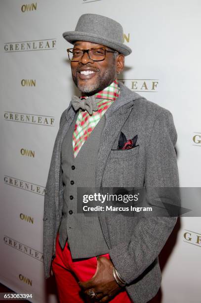 Actor TC Carson attends "Greenleaf" season 2 premiere Atlanta screening at SCADshow on March 13, 2017 in Atlanta, Georgia.