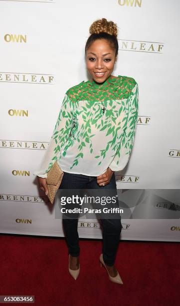 Singer LaTavia Roberson attends "Greenleaf" Season 2 Premiere Party at W Atlanta Midtown on March 13, 2017 in Atlanta, Georgia.
